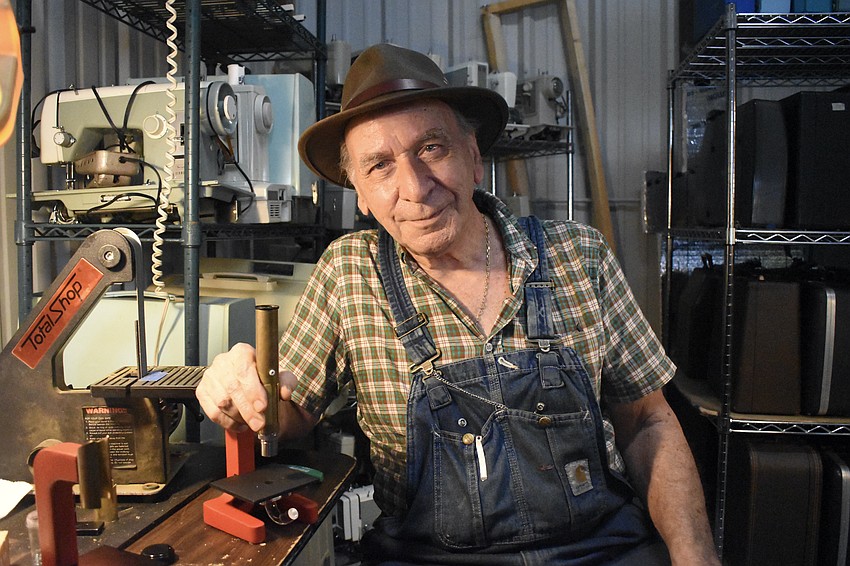 Dennis Brock holds a Magiscope.