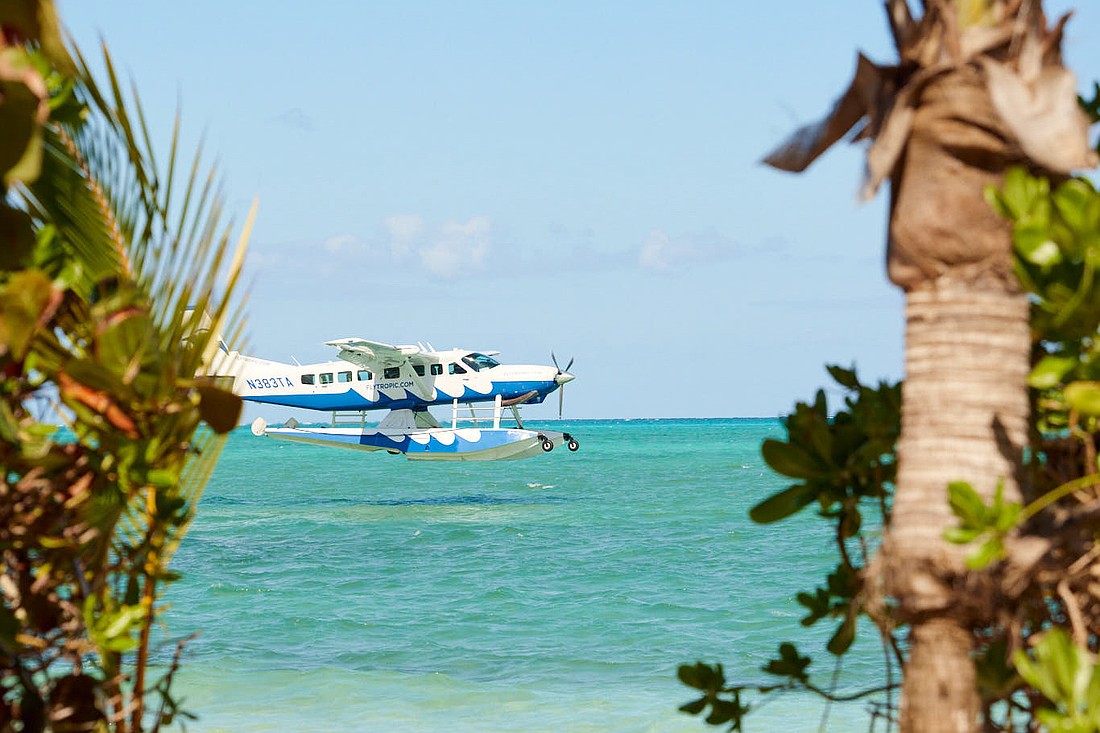 Tropic Ocean Airways have 14 aircraft in their fleet, mostly made up of Cessna Grand Caravans with pontoons affixed for water landings.