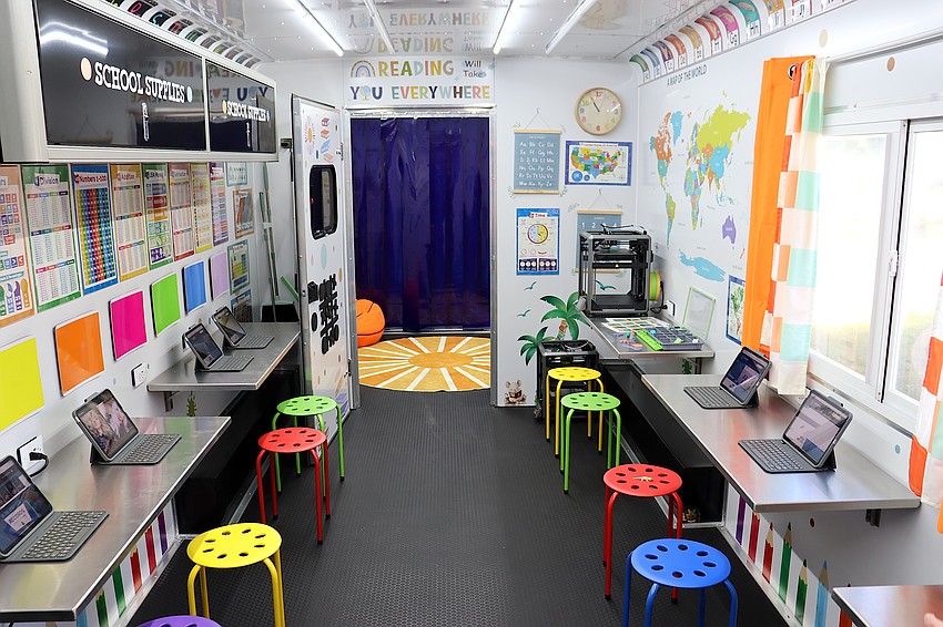 The interior of the SPD's new Sarasota Learning Center.