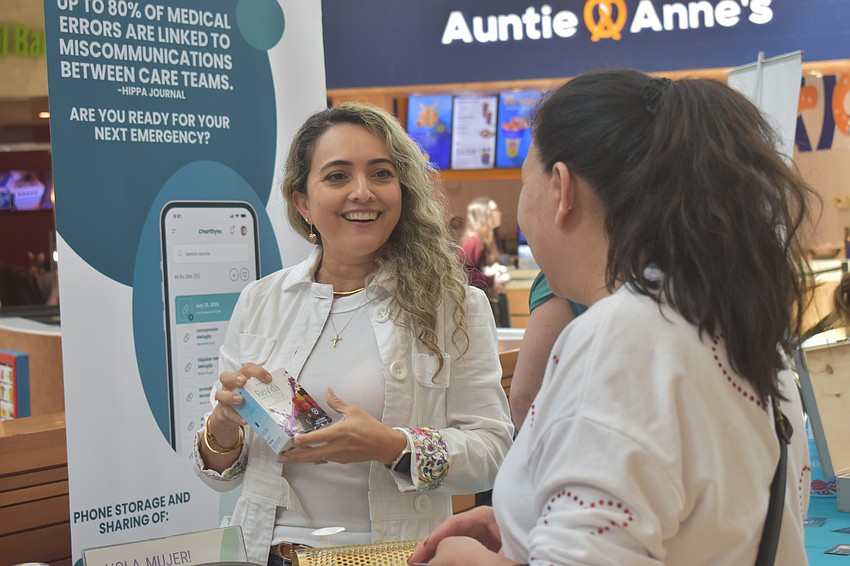 University Wellness Center's Solange Simoes tells Sarasota's Yenny Lopez all about RioVida Stix, which is supposed to support the immune system and nerve and muscle function.