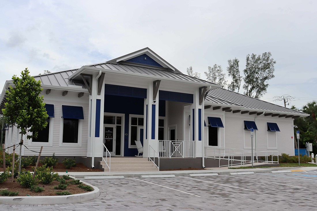 Sanibel Captiva Community Bank's new McGregor Boulevard branch is a debut of the bank's refreshed exterior design and modern look.