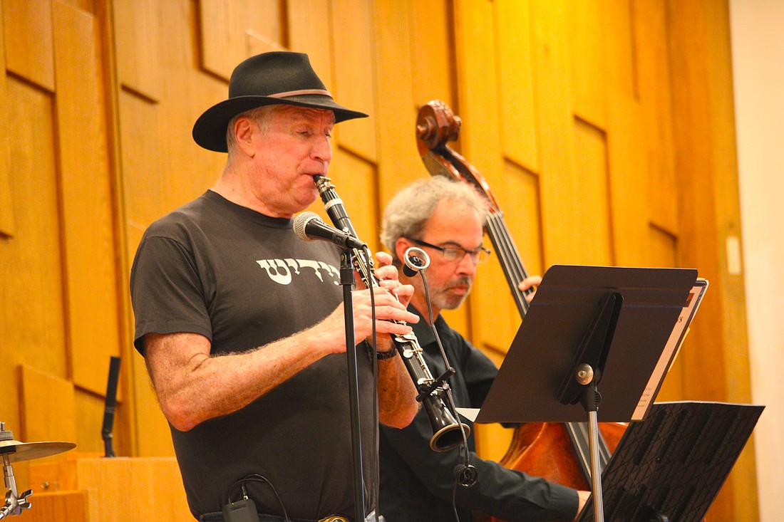 Bandleader and clarinetist Michael Drapkin said he connected with his fellow band members while performing with The Venice Symphony. The Yiddish Cowboys performed on Jan. 11 at The Education Center.
