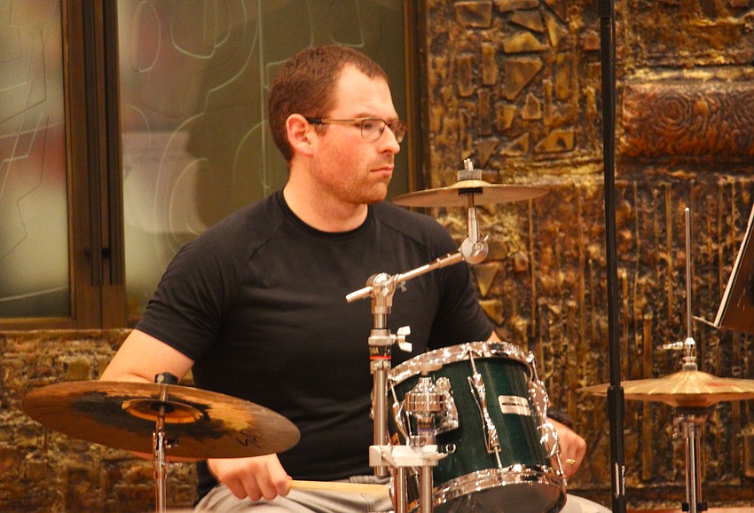 Nick Bruno keeps time on the drums.