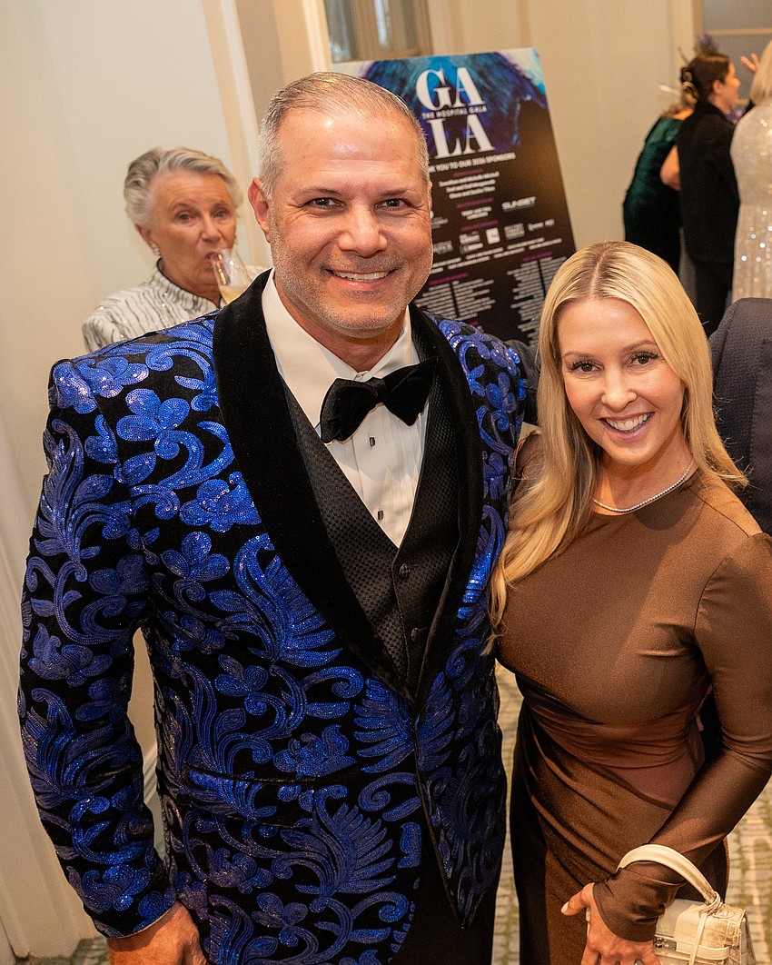 Brady Pedler and Denise Aberle enjoy the VIP event before the gala each year.