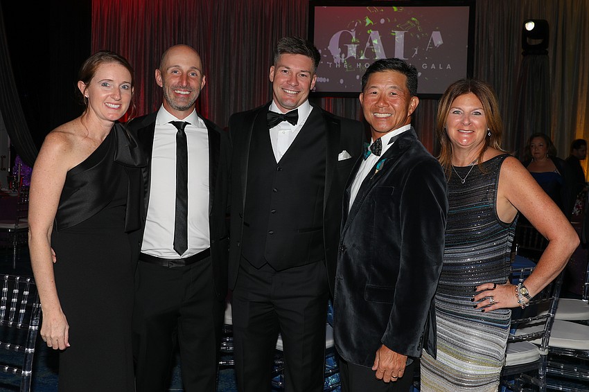 SMH Chief Financial Officer Jen Rosati with husband Adam, Ben Brannon, Dr. Jon Yenari and Dr. Karen Hamad.