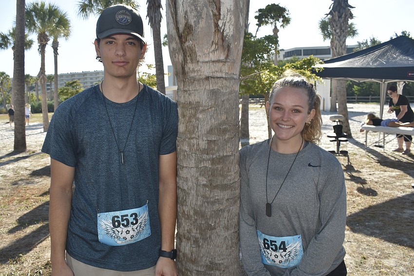 Kyle DeMent and his friend Emma McIntyre, enjoyed supporting the event.