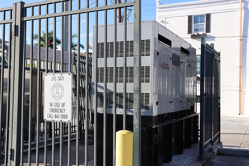 Likely to be upgraded as part of the Resilient SRQ flood mitigation on St. Armands Key are the county-owned back-up generators that power the emergency pumps.