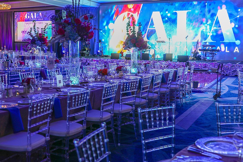 The Ritz-Carlton, Sarasota ballroom is ready for over 650 guests.