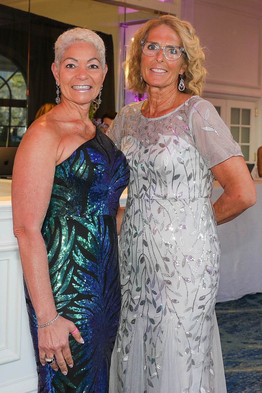 Flora Kirwan and Pam Yanis work at SMH's HealthFit.