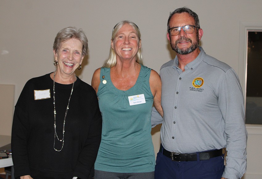 Rotary Club of Longboat Key President Terri Driver welcomed several guests to the Jan. 7 meeting, including speaker Charlie Mopps, director of the Town of Longboat Key Public Works department, and Mary Schmidt, visiting from the Rotary Club of Bradenton.