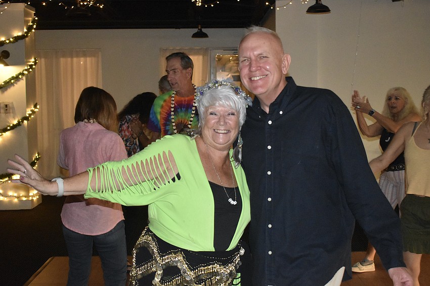 Linda Prowling and Paul Napier take to the dance floor.