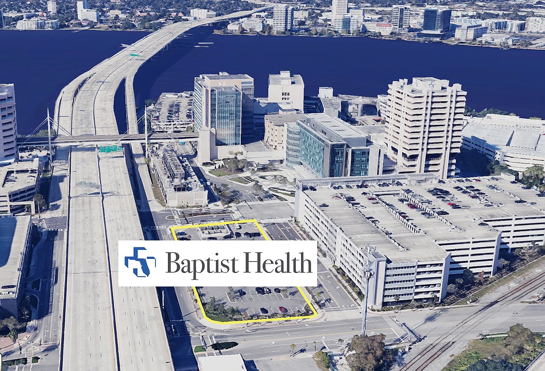 Baptist Health is planning to add a 15-story, nearly $110 million hotel at 1051 Palm Ave. on the Downtown Southbank.