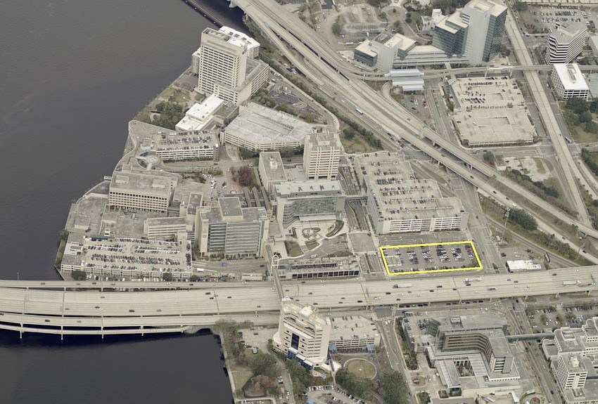 The Baptist Health hotel site at 1051 Palm Ave. on the Downtown Southbank.