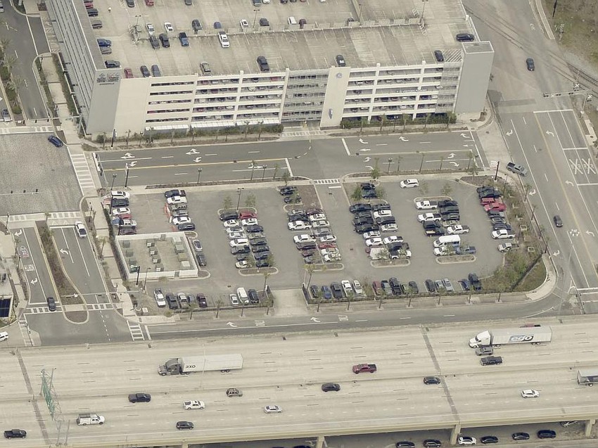 The 1.82-acre Baptist Health hotel site at 1051 Palm Ave. is now a parking lot.
