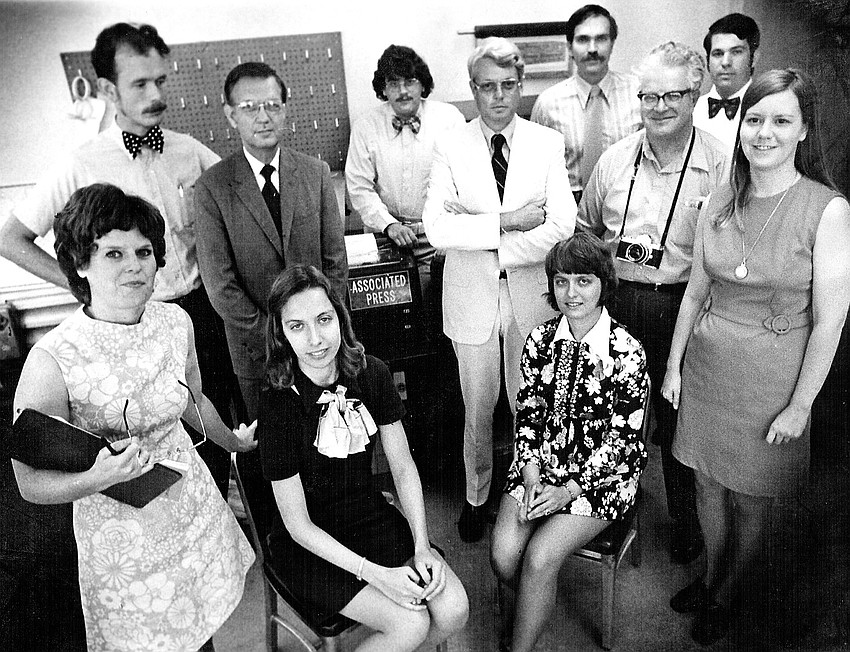 David Beliles in 1971, when he was editor and publisher of the Courier-Post News in Hannibal, Missouri after the paper was nominated for a Pulitzer Prize.