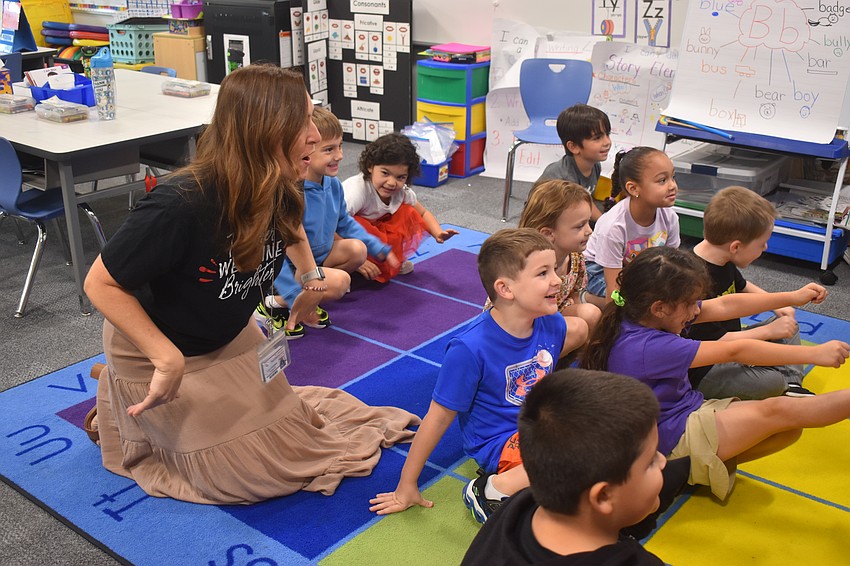 Laura Campbell said she walks between five and eight miles everyday at Tara Elementary School. This includes the occasional 