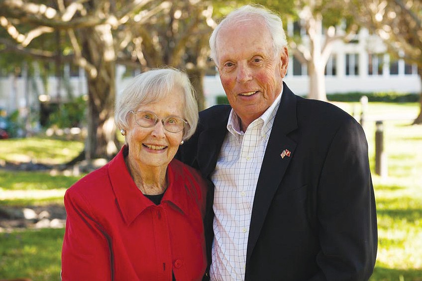 David and Ruth Beliles were married on Valentine's Day in February 1953.
