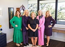 Longboat Key 100 founders Julia Woodward, Betsy Juliano, Heidi Berry, Danielle Gladding and Michelle Johnson, along with Nicholle DiPinto McKiernan and Julia Woodward (not pictured), have united to launch a new, one-night evening of giving to support a local nonprofit with $100,000 in donations.