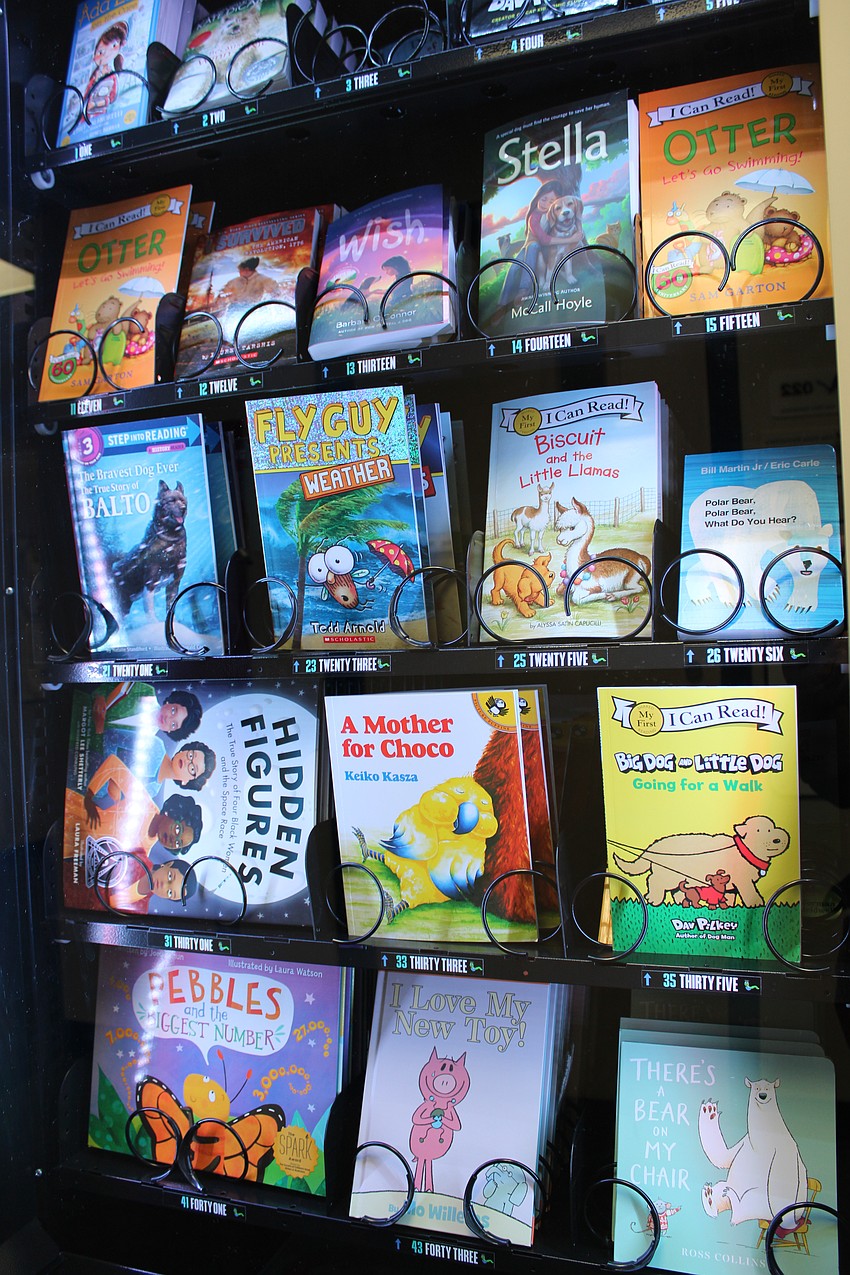 The book selection includes titles aimed at readers of all ages.