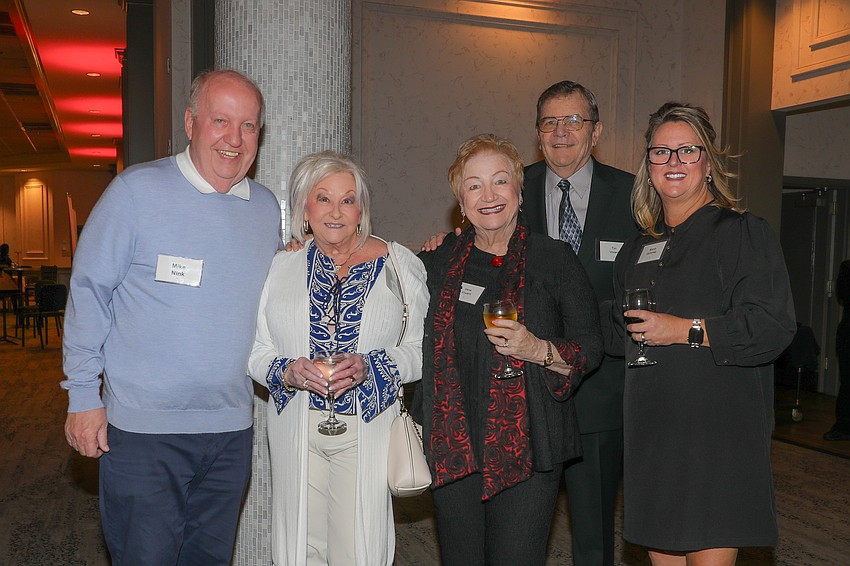 Mike Mink, Linda Olsen, Irene and Tim Vincent with Mandy Quinones