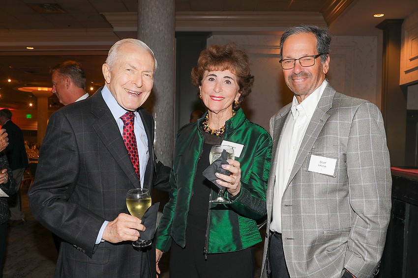 Jim Heskett with Barbara Brizdle and Scott Levine