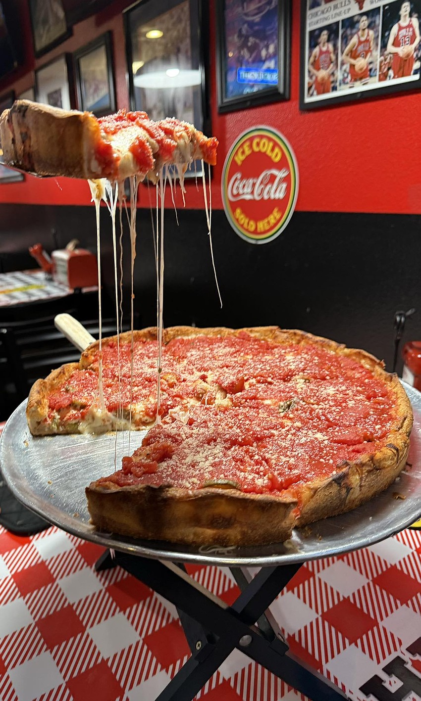 Chicago-style deep dish pizza is not for the faint of heart, or those without patience (allow 25 minutes for this masterpiece). But Joey D's dishes it out perfectly.