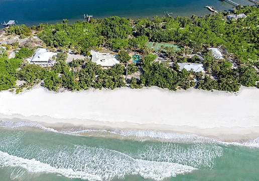 An aerial view of the Steans/Morrison property donated to Hermitage Artist Retreat.