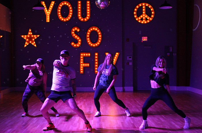 Jaynie Peterson, Tony Pinho, Brady Jo Trombetta and Madison Chuchla all teach dance classes at Fly Dance Fitness in Lakewood Ranch.