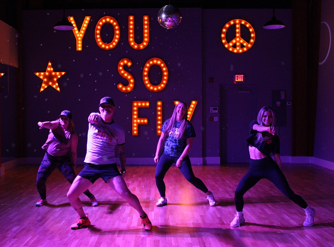 Jaynie Peterson, Tony Pinho, Brady Jo Trombetta and Madison Chuchla all teach dance classes at Fly Dance Fitness in Lakewood Ranch.