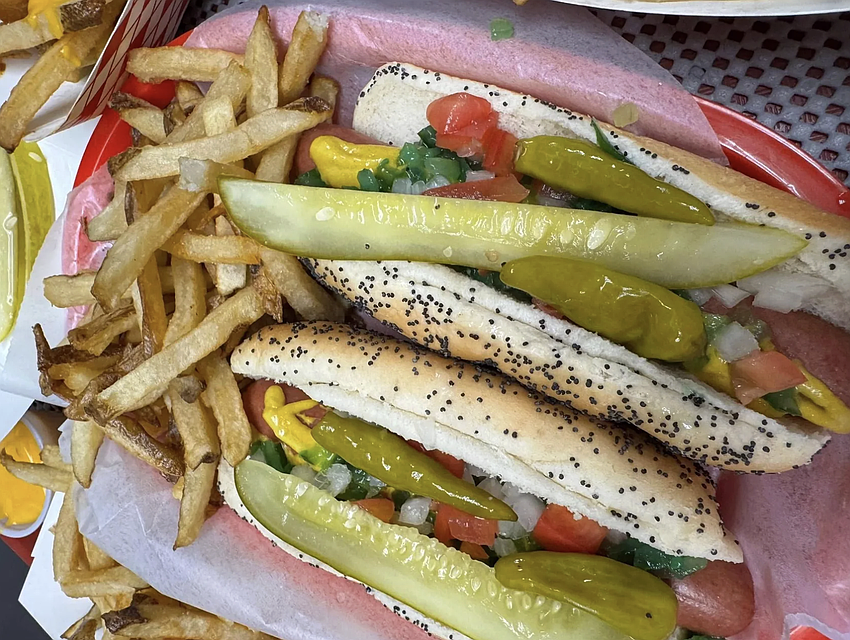 Tony’s Chicago Beef serves up a true Chicago-style dawg ($6.39) with no ketchup.