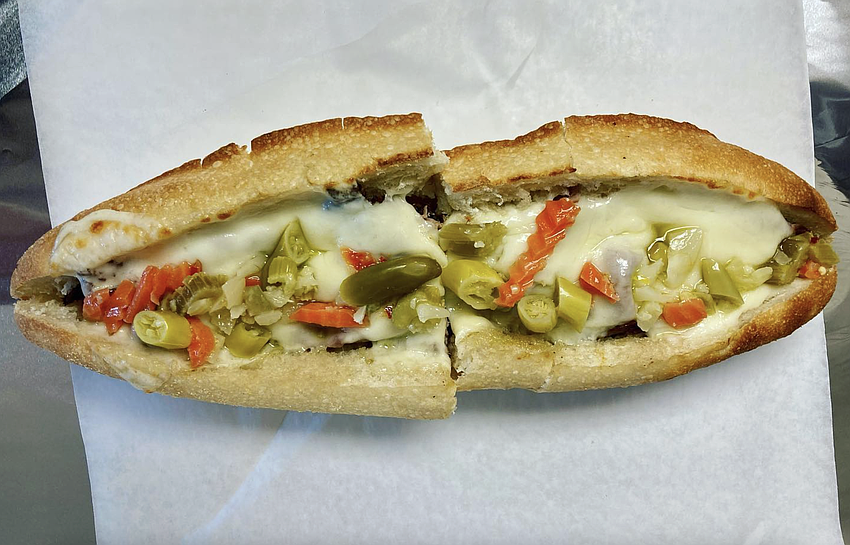 Piccolo Deli Italian Market's take on the Italian Beef with the classic hot giardiniera.