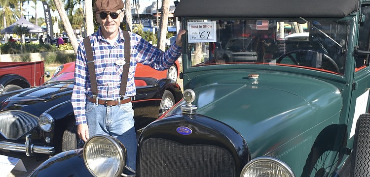 Tom Watson showcases his 1929 Ford Model A.