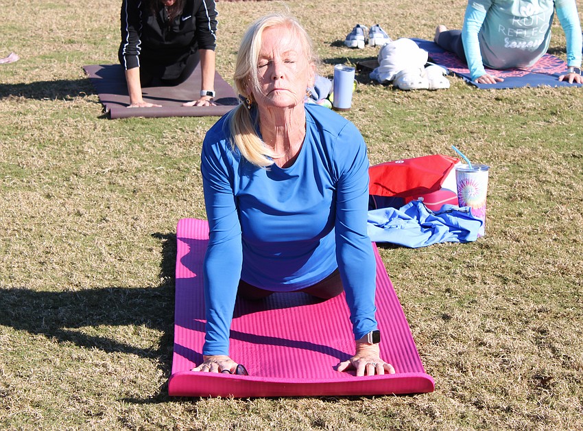 Esplanade's Ann Sanger said the triathlon was fabulously well run. She described the path by the lake as 