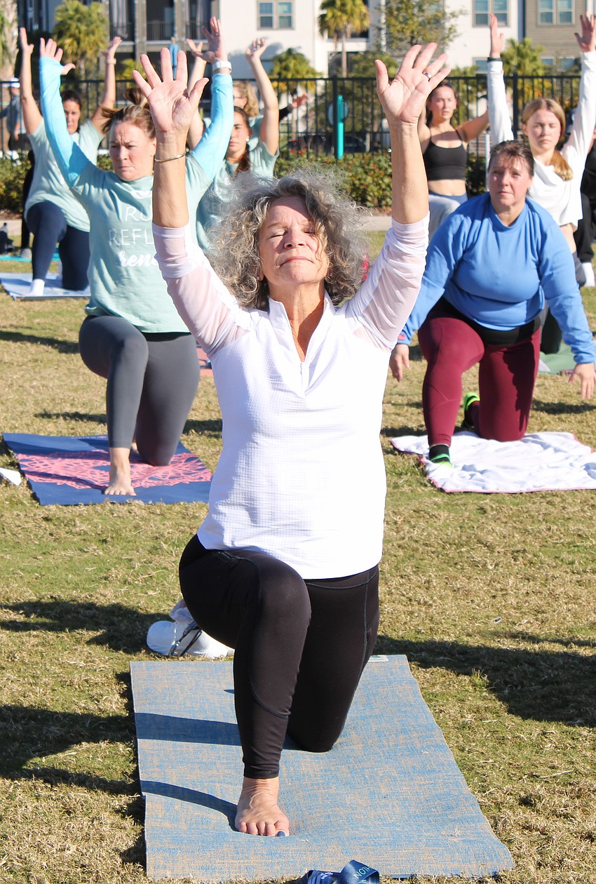 Esplanade's Deb George said yoga is about union and appreciates how the event can be enjoyed by anyone.