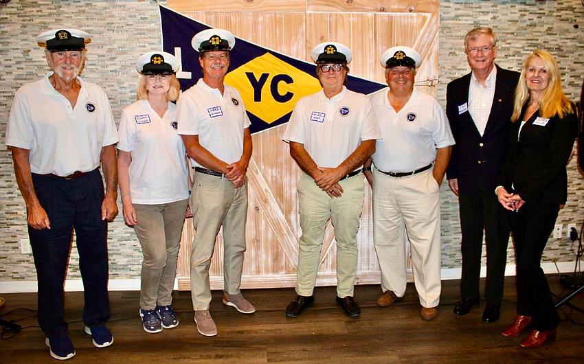 John Shea, Susan Luke, Herb Ritchell, Mike Perez, Jeff Hecklau, Steve Branham and Susan Phillips