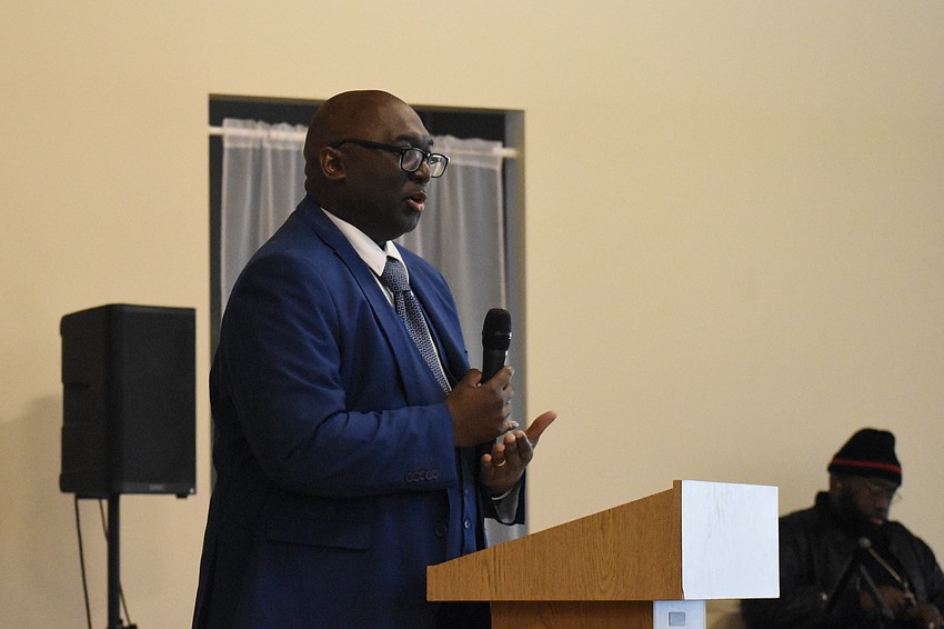 Joseph Mack, chairman of Newtown CHAT, was honored for community service.