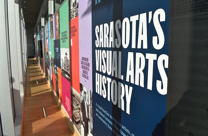 The new display highlights the history of the visual arts in Sarasota along about 200 feet of Orange Avenue, just off Main Street.
