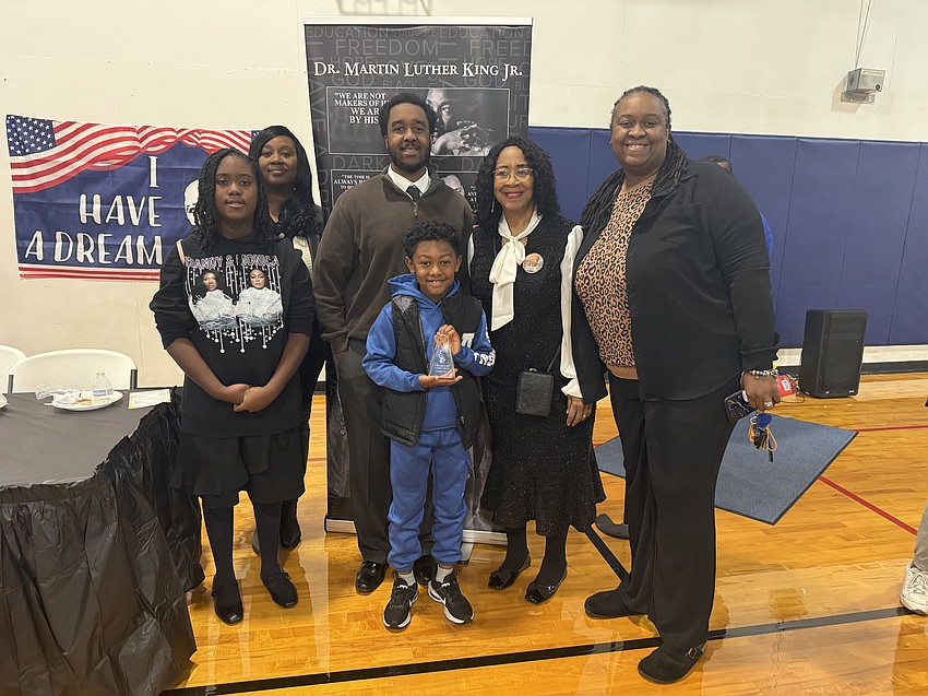 Belinda Davis (second from right) and her family: Sierra, Carla, Jayden, Samathan and Luca (front). Courtesy photo