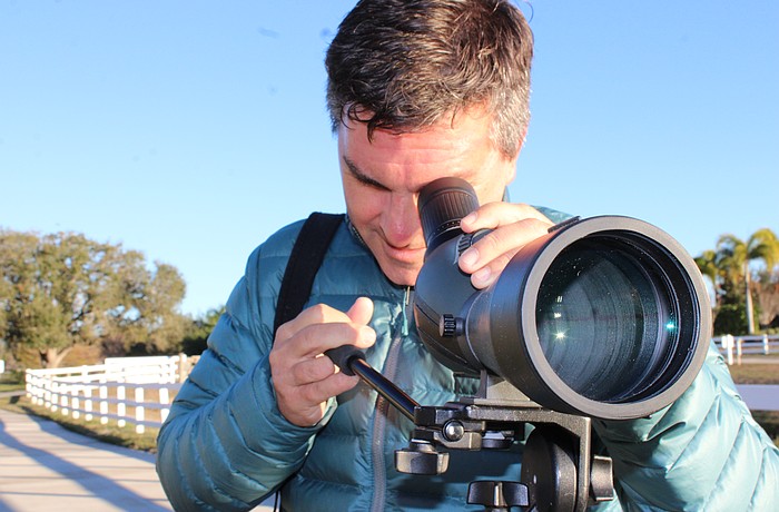 Aaron Virgin says he often spots 40 to 50 species of birds on a walk around Lake Patton in Lakewood Ranch.