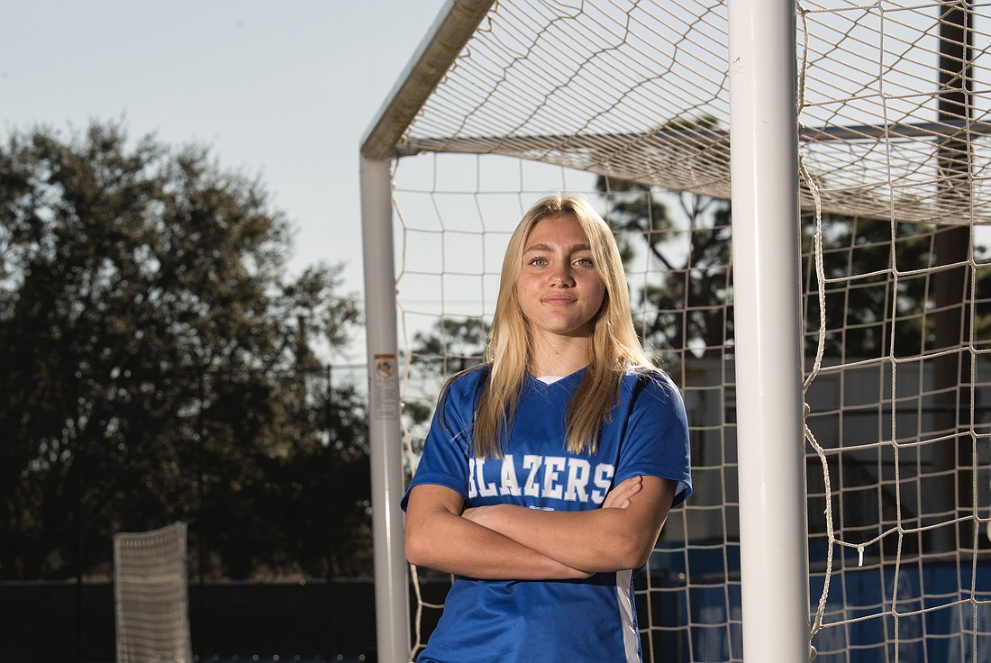 In her first year playing organized soccer at any level, Reagan Volkert has burst onto the scene with Sarasota Christian.