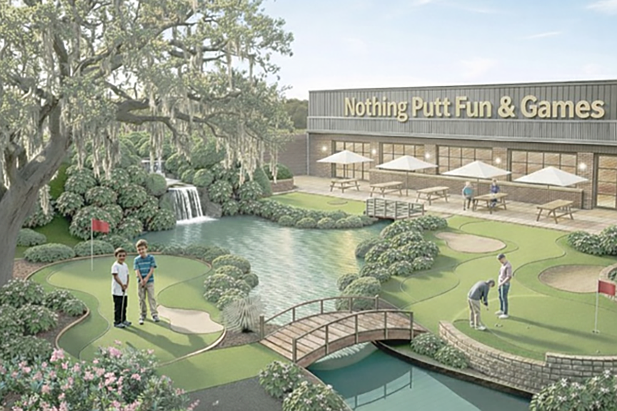 Miniature golf facility Nothing Putt Fun & Games is planned in St. Johns County at 7250 and 7280 U.S. 1 N., about 3.5 miles south of International Golf Parkway.