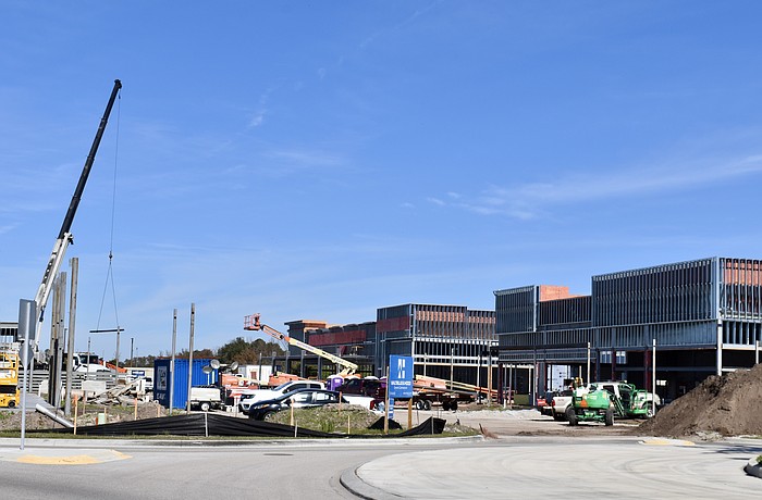 While construction abounds around The Marketplace at Heritage Harbour, Portillo's is not among the businesses preparing to move into the shopping center.