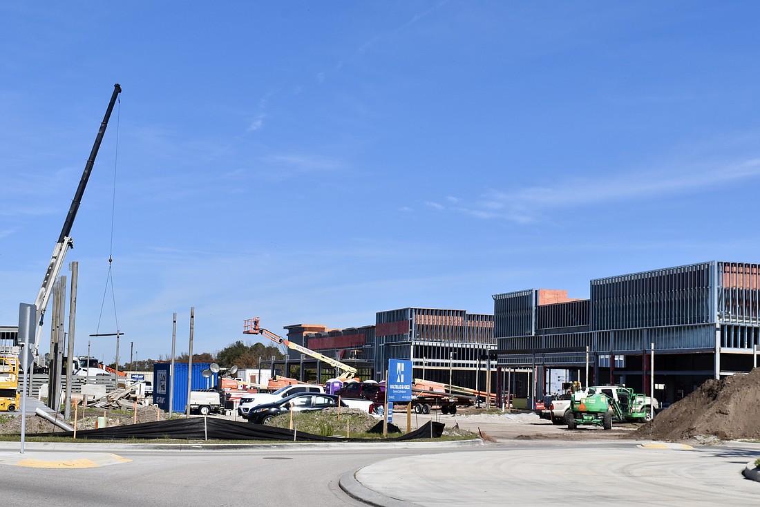 While construction abounds around The Marketplace at Heritage Harbour, Portillo's is not among the businesses preparing to move into the shopping center.