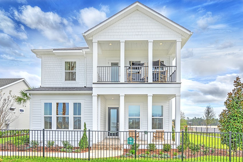 ICI homes model at Seven Pines on Gathering Pines Road.