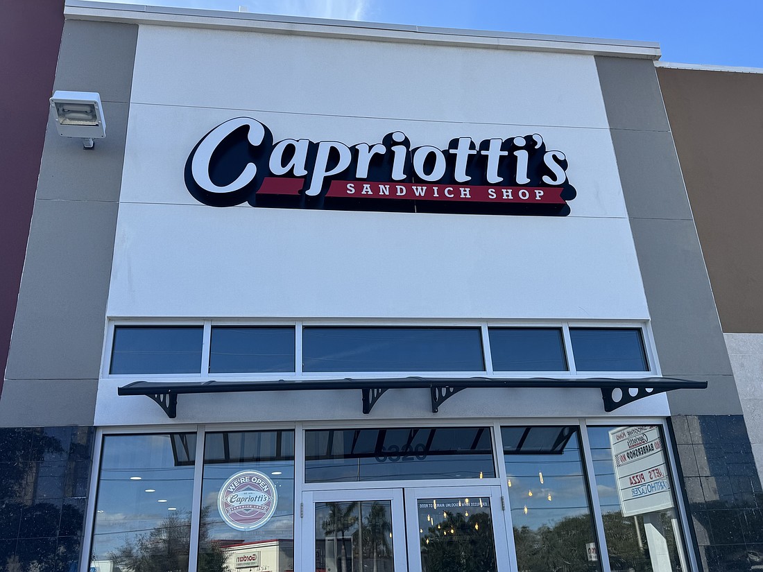 Capriotti's Sandwich Shop is at 6320 S. Tamiami Trail in Sarasota.