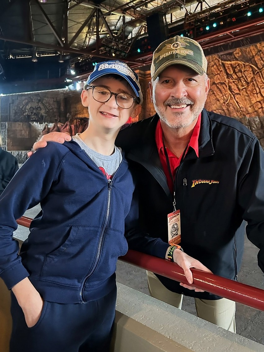 Robert Herrick, right, can’t wait to return so he can interact with audience members such as Elliot Perry, whom he met when Perry was 3 years old.
