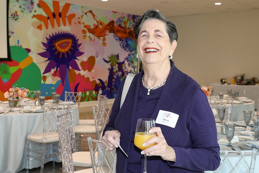 Gloria Biberman enjoys SAM's Fresh Perspective Luncheon.