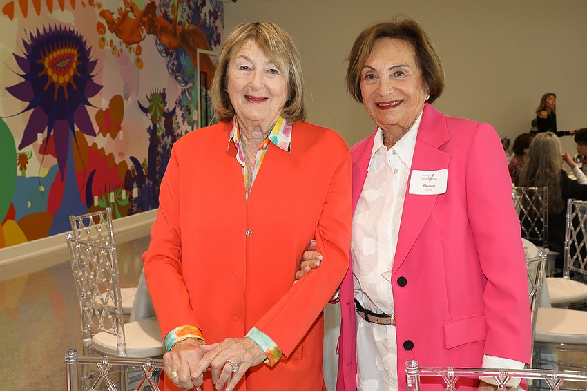 Cousins from Boston who grew up together and now Sarasota together: snowbird Karin Meyers and Longboat Key resident Marion Levine.