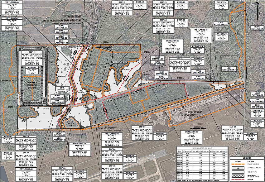 Building G at Airport Commerce Center in North Jacksonville is at the west end of the property.