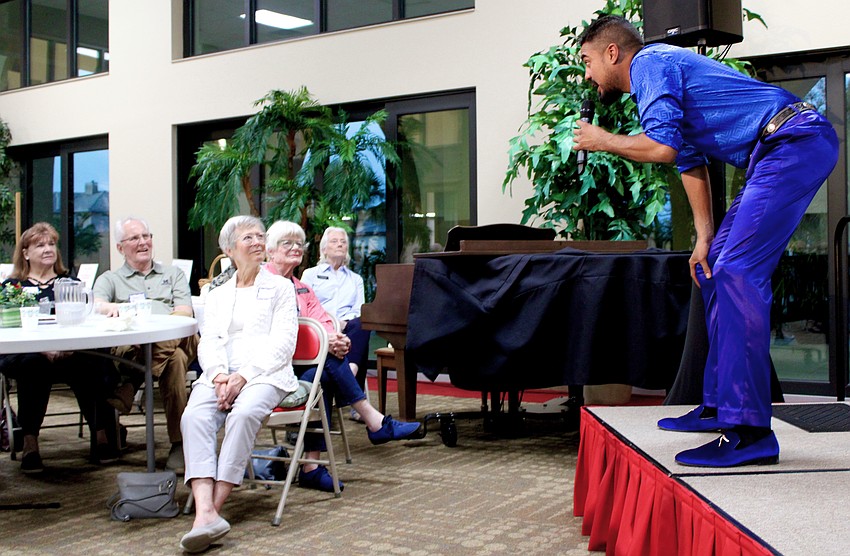 Michael Mejia-Mendez engages audiences at Christ Church of Longboat Key.